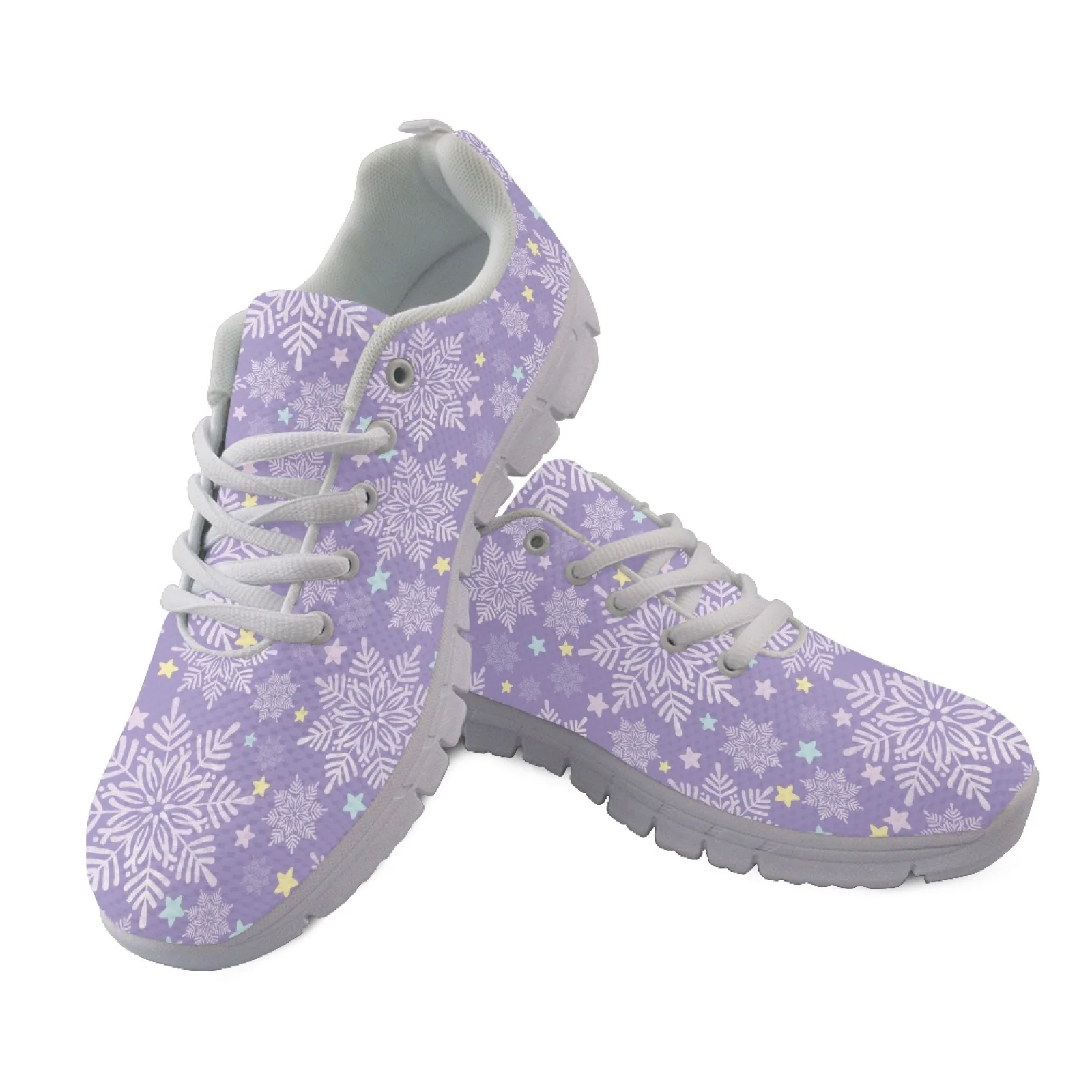 Coloranimal Snowflake Star New Trend Tennis Running Shoes Women Sneakers Durable Tennis Shoes for Womens