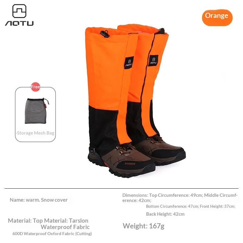 الرجال والنساء في الهواء الطلق الثلوج أغطية الحذاء مكافحة الرش المياه تنفس ومكافحة الرمال الساق الحرس القدم يغطي أحزمة بولي TPU