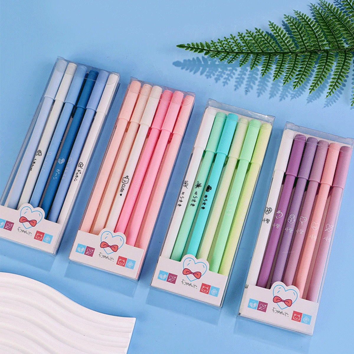 6 Pcs of Simple and Cute Signature Pens for Students/Color Morandi/School Supplies