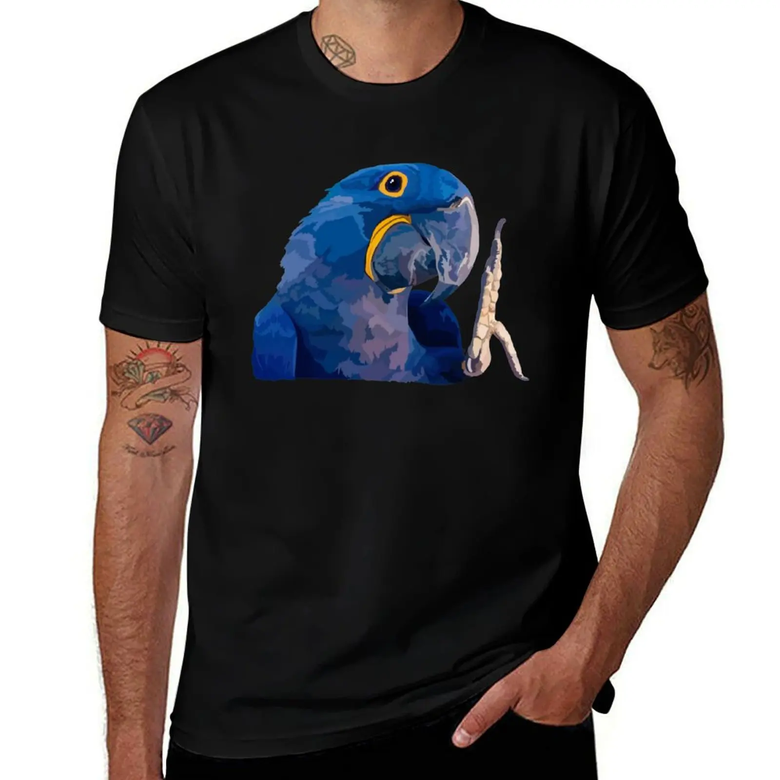 

H is for Hyacinth Macaw T-Shirt man t shirt heavy cotton man t shirt designer T-Shirt