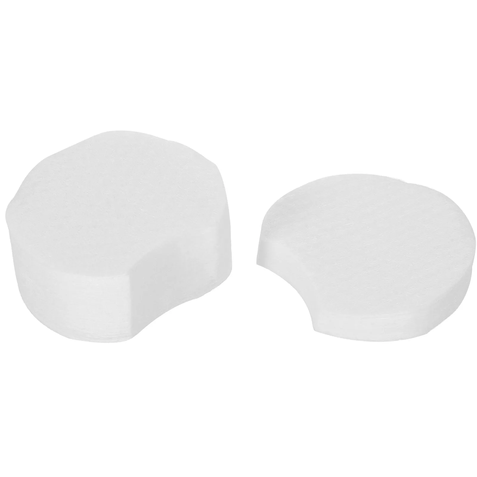 แผ่นเช็ดเครื่องสำอางแบบครึ่งวงกลม 600 ชิ้น หนานุ่ม ไม่ถักทอ สำหรับทำความสะอาดผิวหน้าสำหรับผู้หญิง ใช้ทำความสะอาดผิวหน้าทุกวันและพกพาสำหรับการเดินทาง