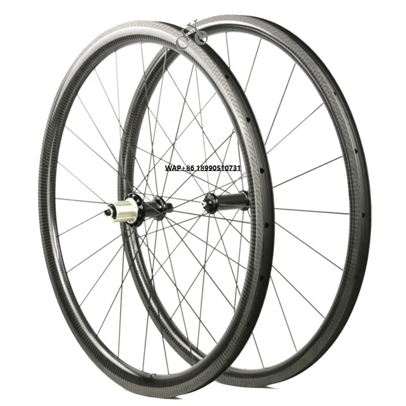 

38mm Road Bicycle Wheelset 25mm Width Carbon Wheelset 700c Rim Brake Tubeless Ready R36 700c Wheels