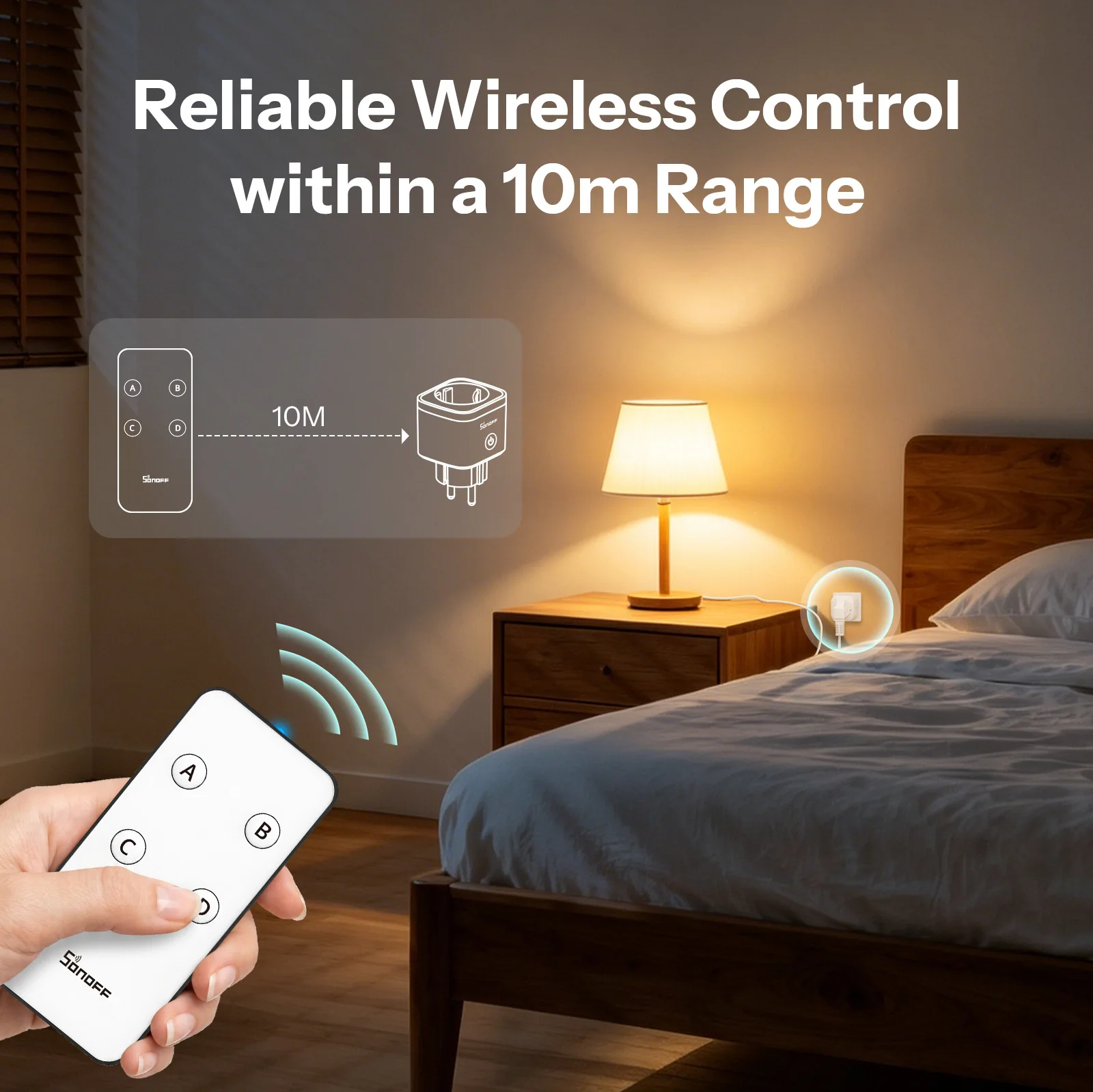 SONOFF S61STPF Inteligentna wtyczka WiFi z obsługą Matter S61s TPF Inteligentne gniazdko z funkcją monitorowania energii i zużycia prądu, kompatybilne z Matter — zdjęcie produktu 5