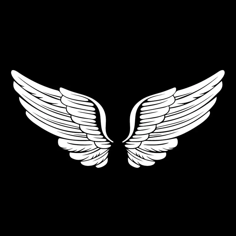 Creativity Angel Wings(Left & Right) Personality Whole Body Decoraiton Car  Sticker Waterproof and Sunscreenvinyl 18cm*8cm