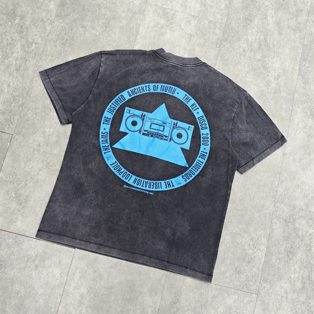 Yao Fashion Saint OF Michael 25SS Retro Vintage Oversize Tops Tee Cotton Loose Luxury 1:1 T Shirt
