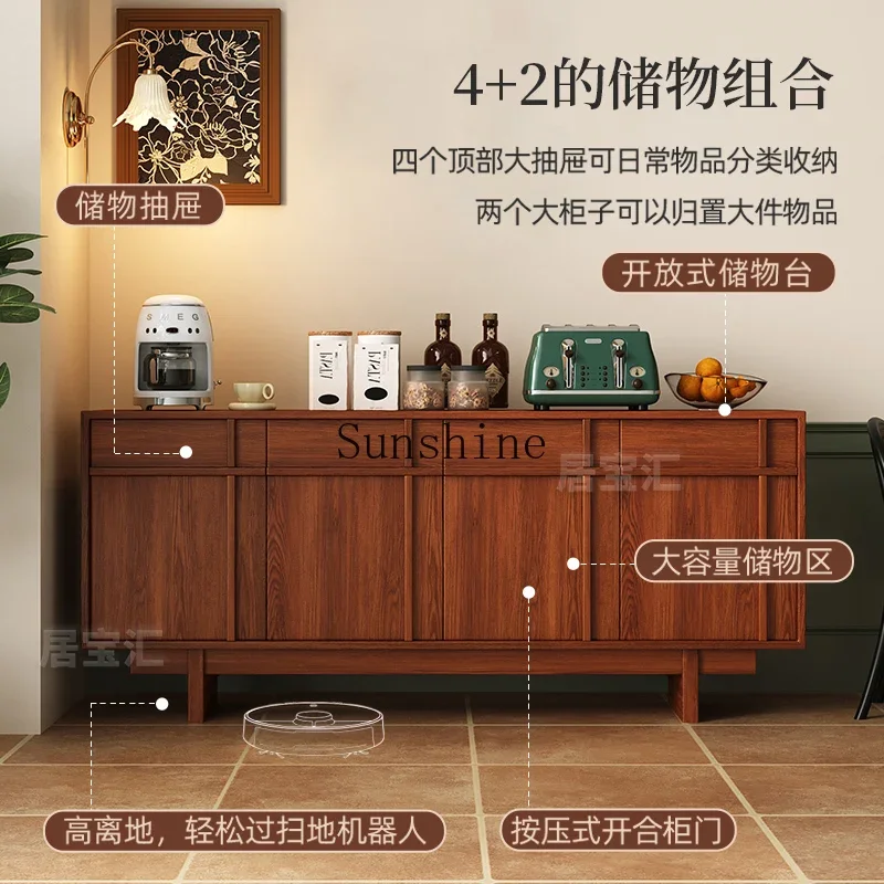 Medieval furniture skeleton line storage living room storage floor cabinet  FT