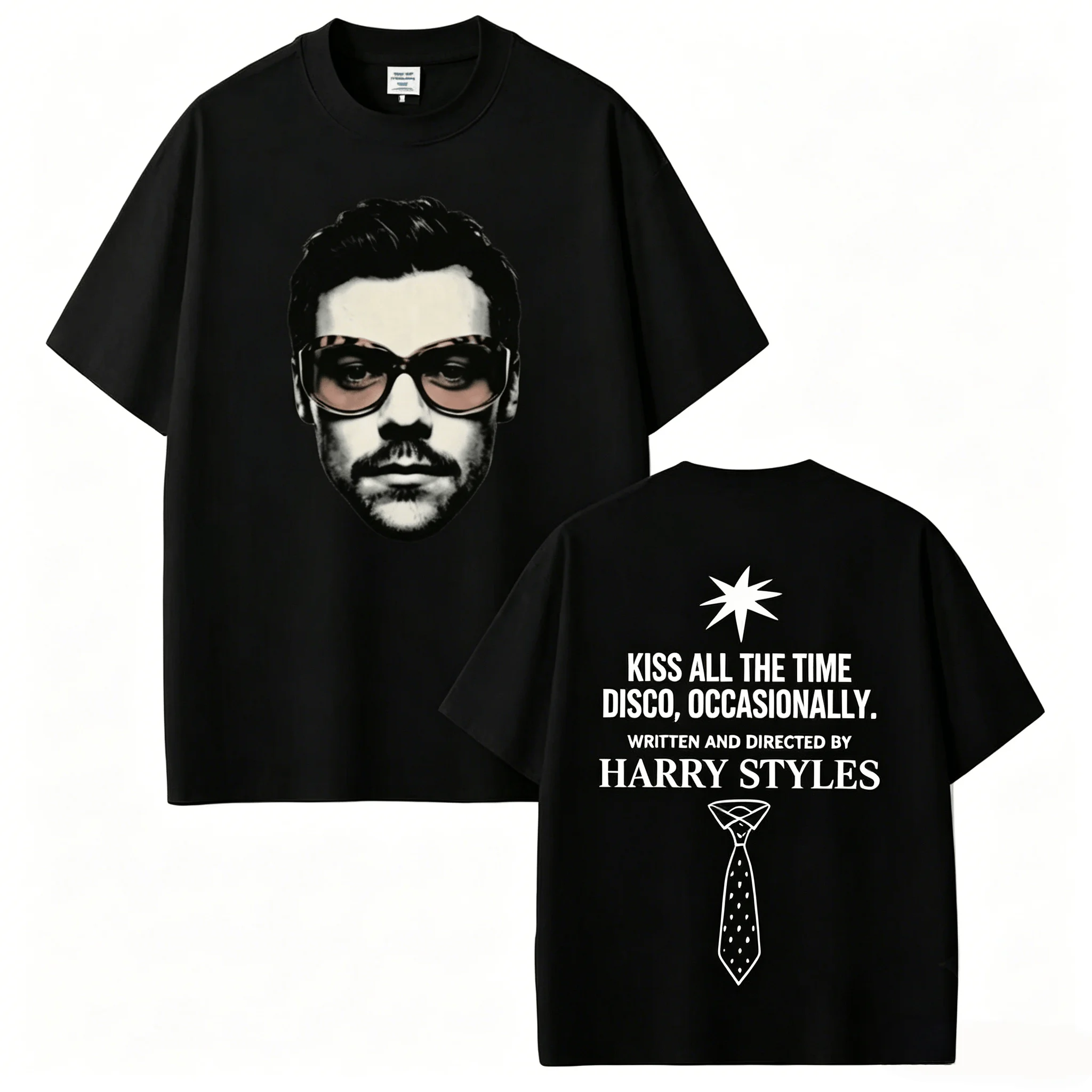 Harry Styles Kiss All the Time. Disco, Occasionally Tour T-shirt Cotton Clothing Unisex Men‘s Women T-Shirts Y2k Casual Fan Tee
