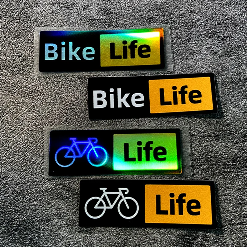 1PC バイクライフ自転車フレームステッカー防水 MTB バイクハンドルバーフォークトップチューブ耐久性のあるビニールデカール装飾サイクリングアクセサリー