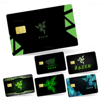Razer Logo Game Snake Cartoon Anmie Sticker Film Skin Cover for Credit Card Debit Bank Card Front