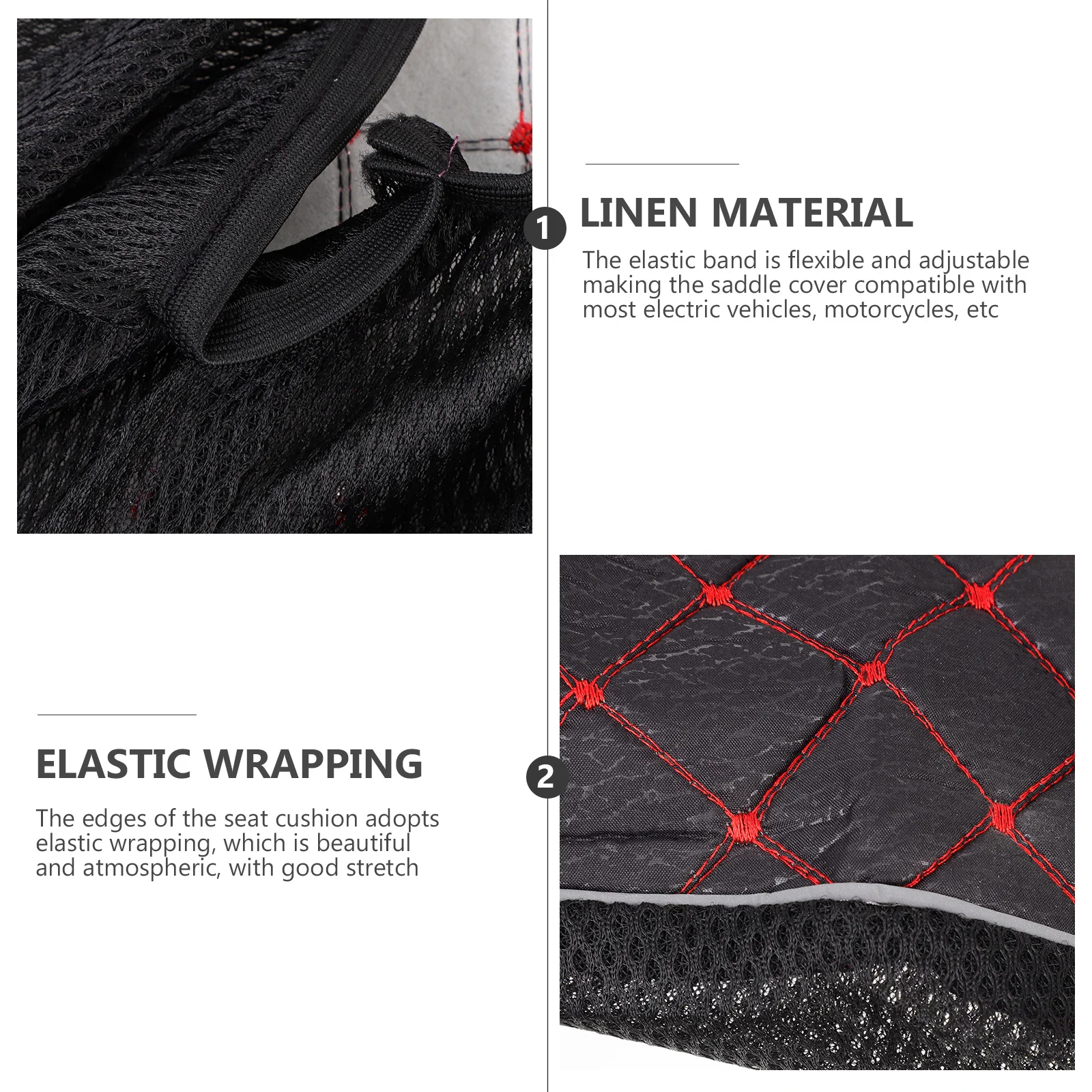 

Motorcycle Seat Cover Linen Mesh Elastic Adjustable Breathable Non-Slip Protector For Scooter Moped Electromobile