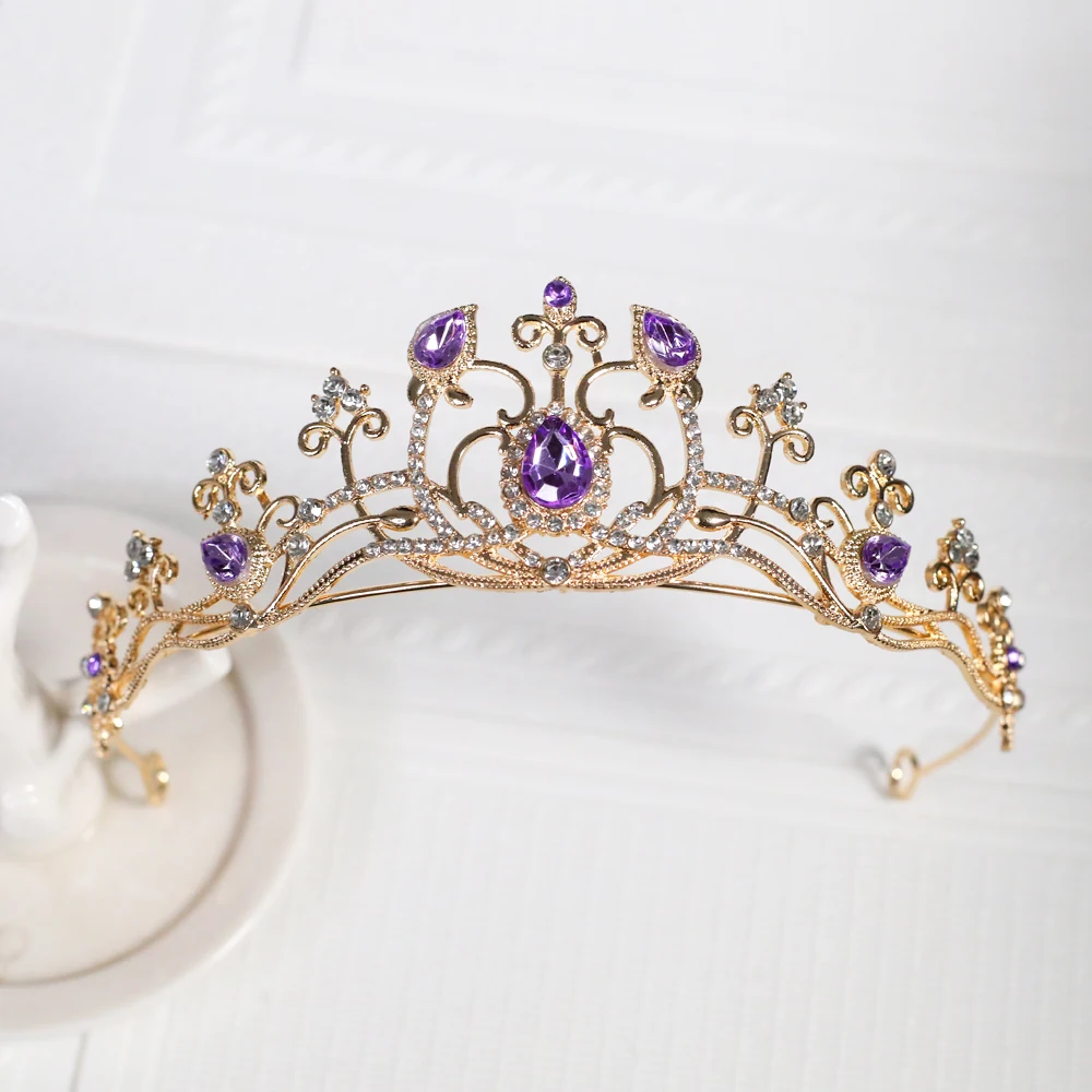 1pc Elegant Jewelry Crown Sparkling Gemstone Suitable for Party Birthday Wear Exquisite Gift Women Fashion Crown Hair Accessory