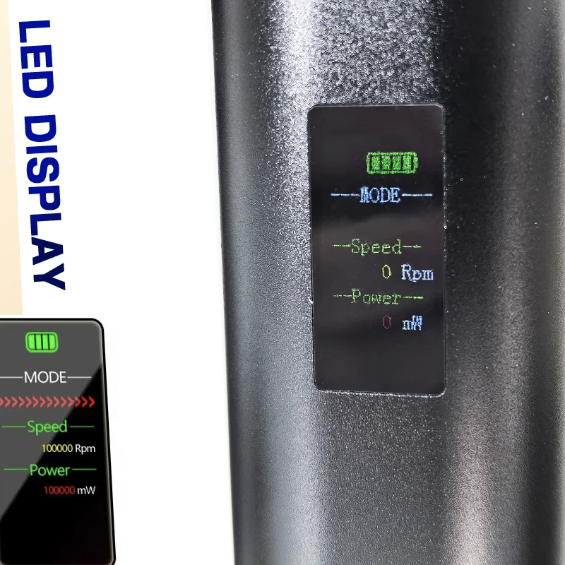 مروحة نفاثة بدون فرش بشاشة LED - منفضة هواء كهربائية لإزالة الغبار والثلج ولوحة المفاتيح والسيارة والكاميرا - منفاخ توربو محمول باليد #4