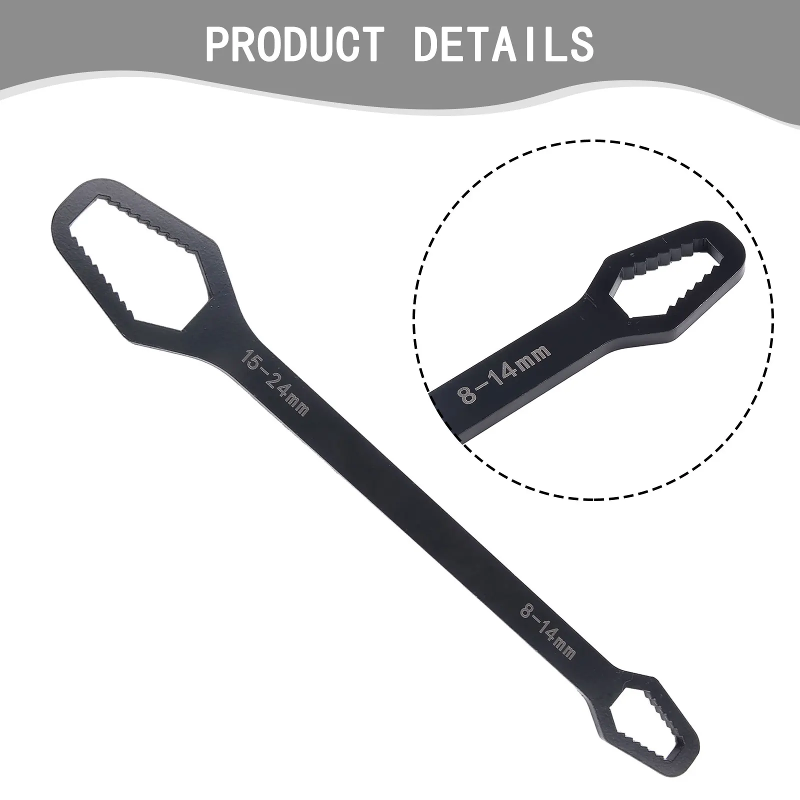 

Multifunctional Wrench Adjustable Multifunction Wrench Board Double-head Multipurpose Spanner Repair Hand Tools