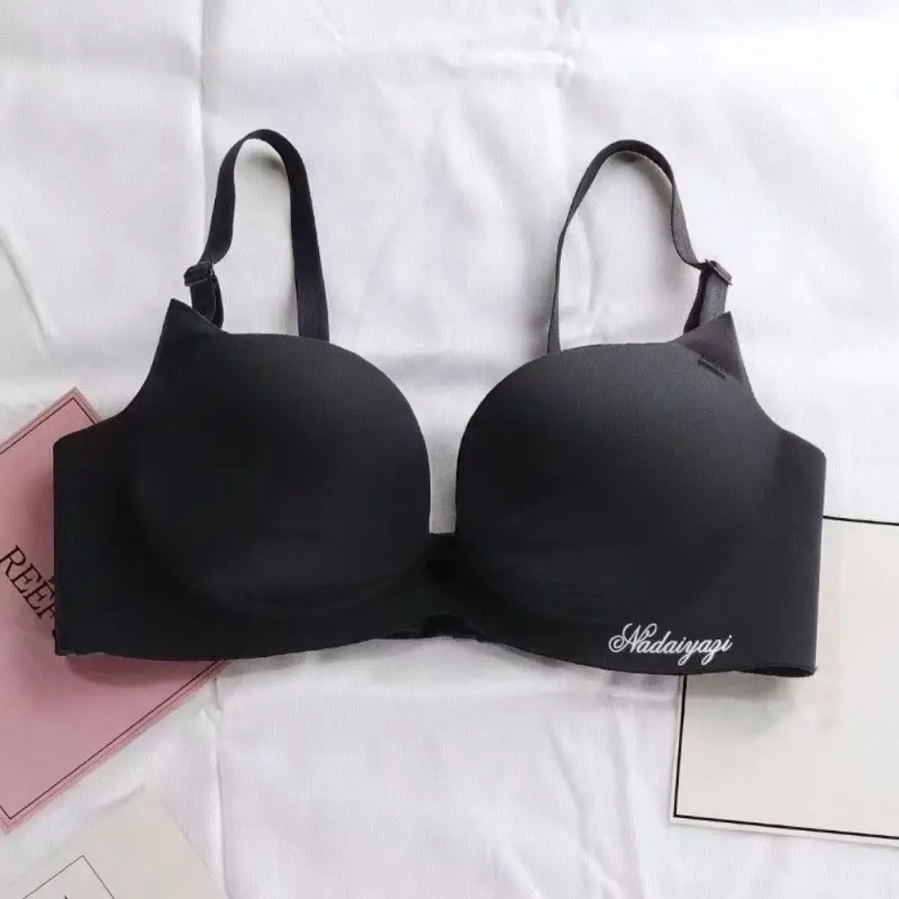 

Soft Shockproof Wireless Deep V Bra Seamless Anti-sagging Underwear Women Lingerie Intimates Push Up Bras Ladies
