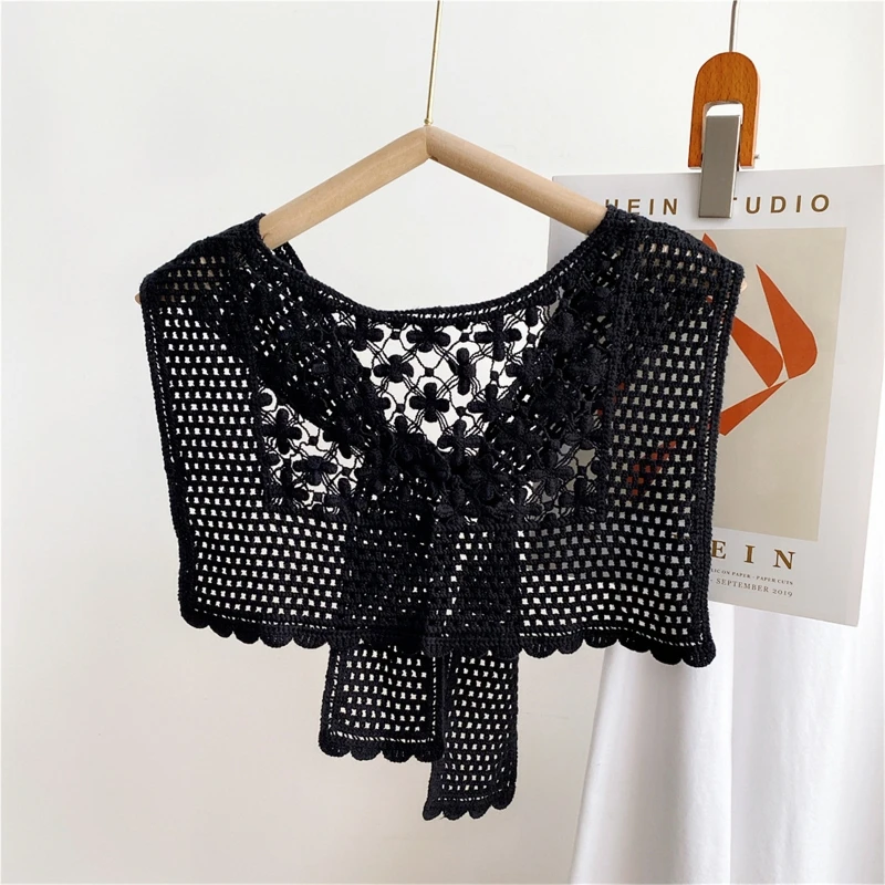 Korean Shawl Triangular Shawl Scarf Shoulder Wrap Shrug Scarf Crochet Shawl Drop shipping