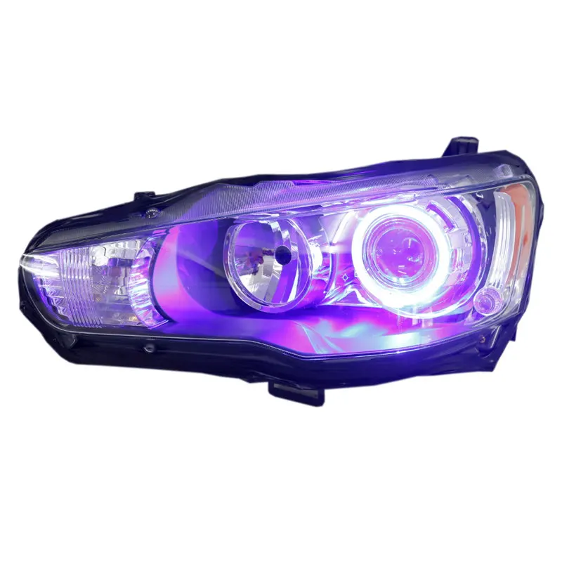Customized Full LED Headlights For Mitsubishi Lancer 2009-2016 Bi-xenon Projector Lens Front Lamps With DRL