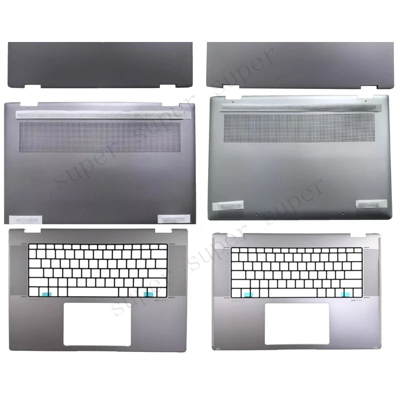 S+   New For HP Envy x360 16-ad 16-ac 2-in-1 Lcd Back Cover / Palmrest /Bottom Case