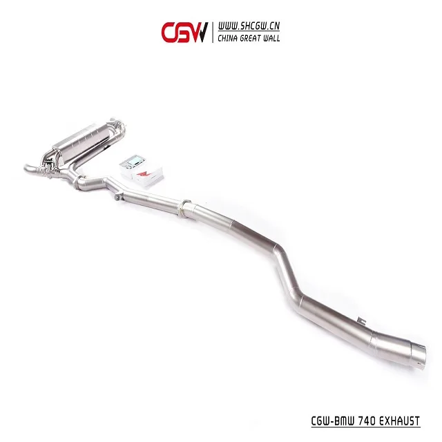 CGW Active Sound Exhaust SUS 304 or Titanium Exhaust with Valves Muffler for  740i  F02 B58 3.0T Catback System