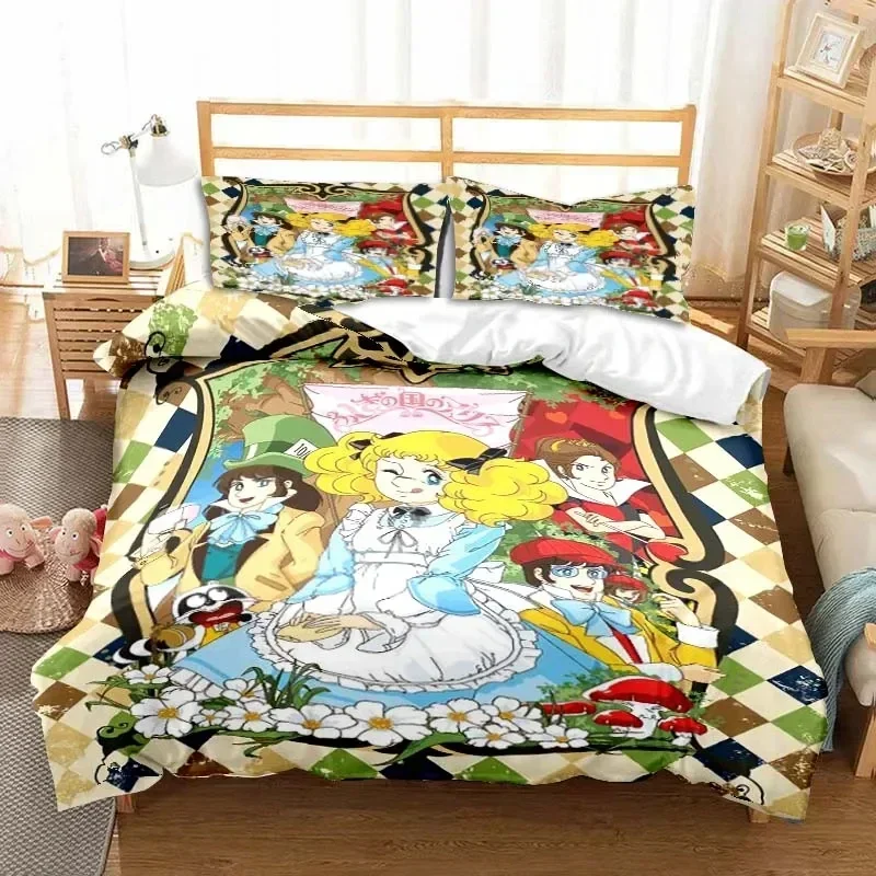 2026 3D Print Manga Candy Cute Bedding Set,Duvet Cover Comforter Bed Set Quilt Cover Pillowcase,King Queen Twin Size Boys Girls