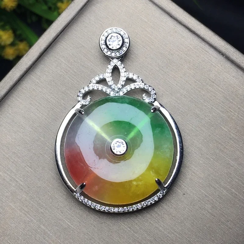 

Подвеска из натурального ледяного цвета, классическое модное мужское и женское ожерелье, ювелирные изделия