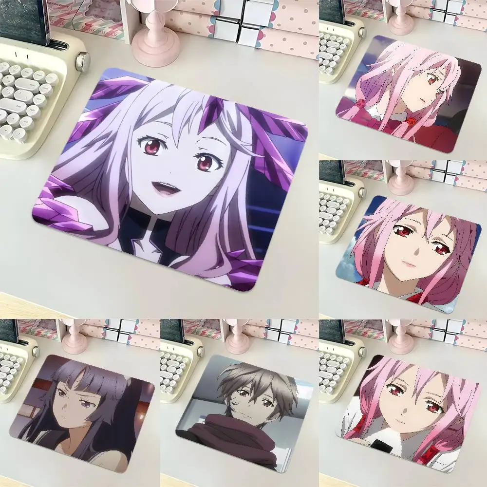 Guilty Crown Mousepad Small LockEdge Mouse Pad For Gamers Computer Desk Pad Rectangular Anti-slip Rubber