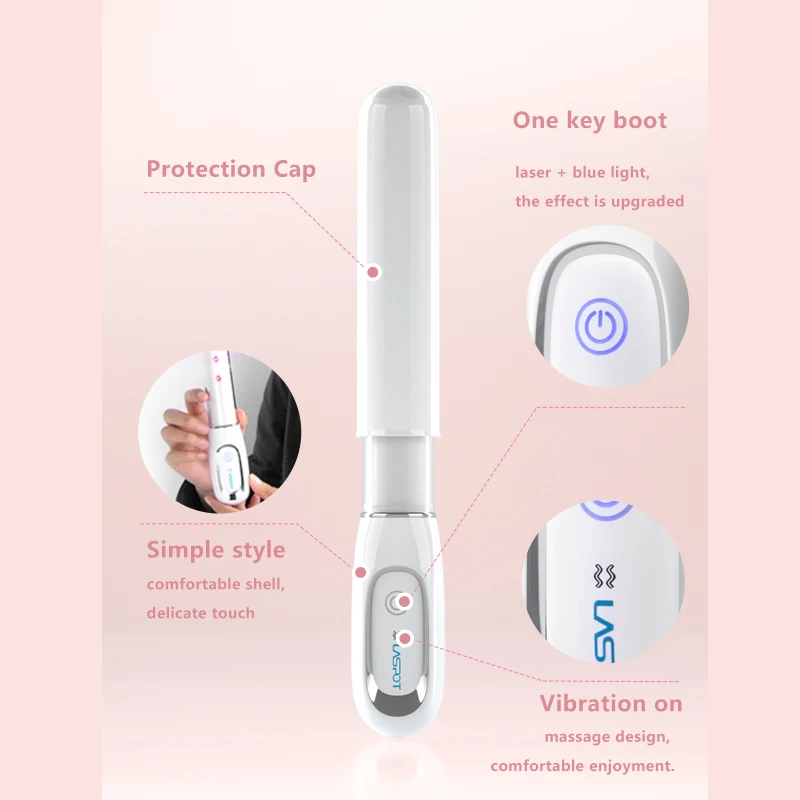 ZME Vaginal Tightening Machine Laser Device Blu-ray Vibrator Massage Vagina Inflammation Clean Firming Vagina Rejuvenation Wand