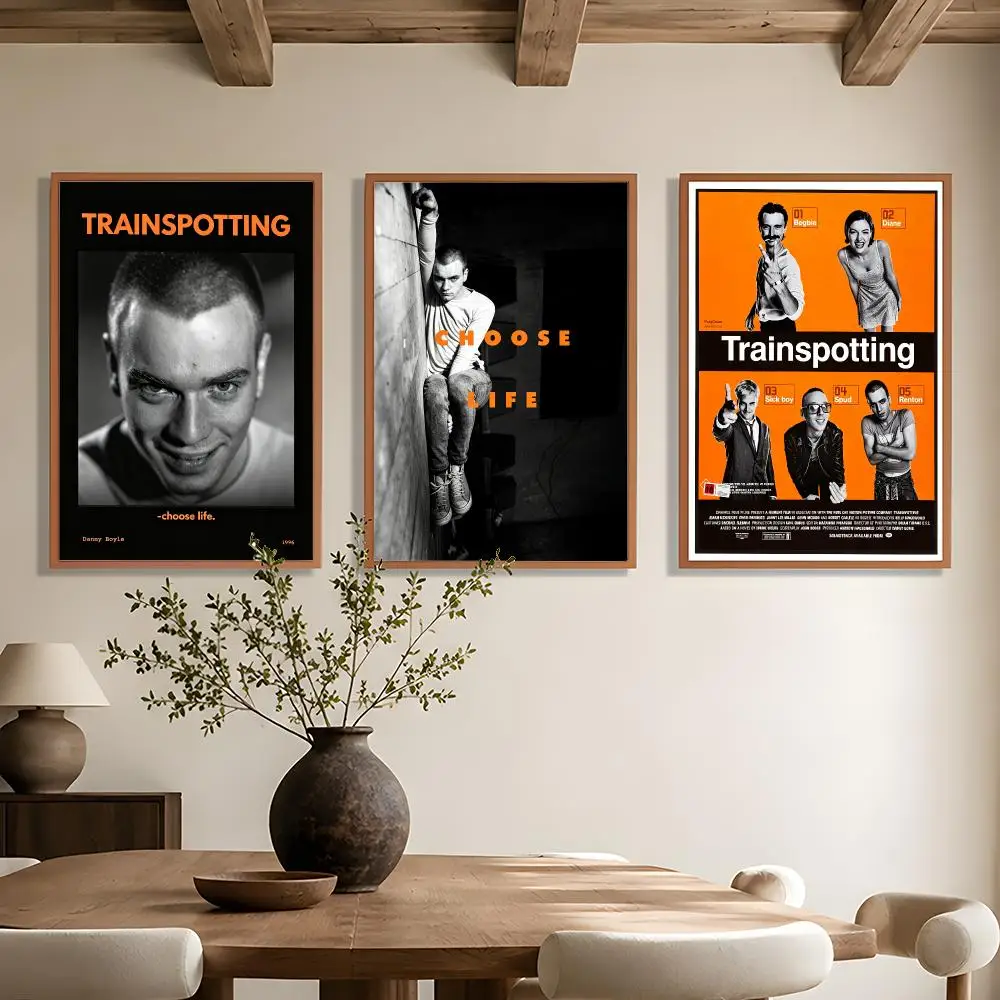 Trainspotting Choose Life Drama Film Poster Wall Art Poster HD Waterproof PP Print Bedroom Living Room Office Decor Gift