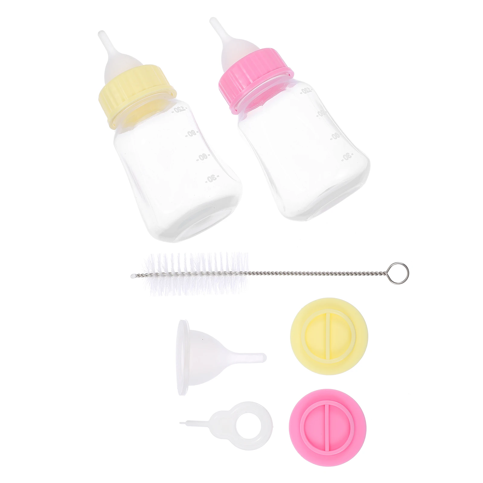 

2Pcs Kitten Feeding Bottles Nursing Cats Newborn Baby Bottles Drinking Fountain Reusable Portable Dog Rabbit Cat