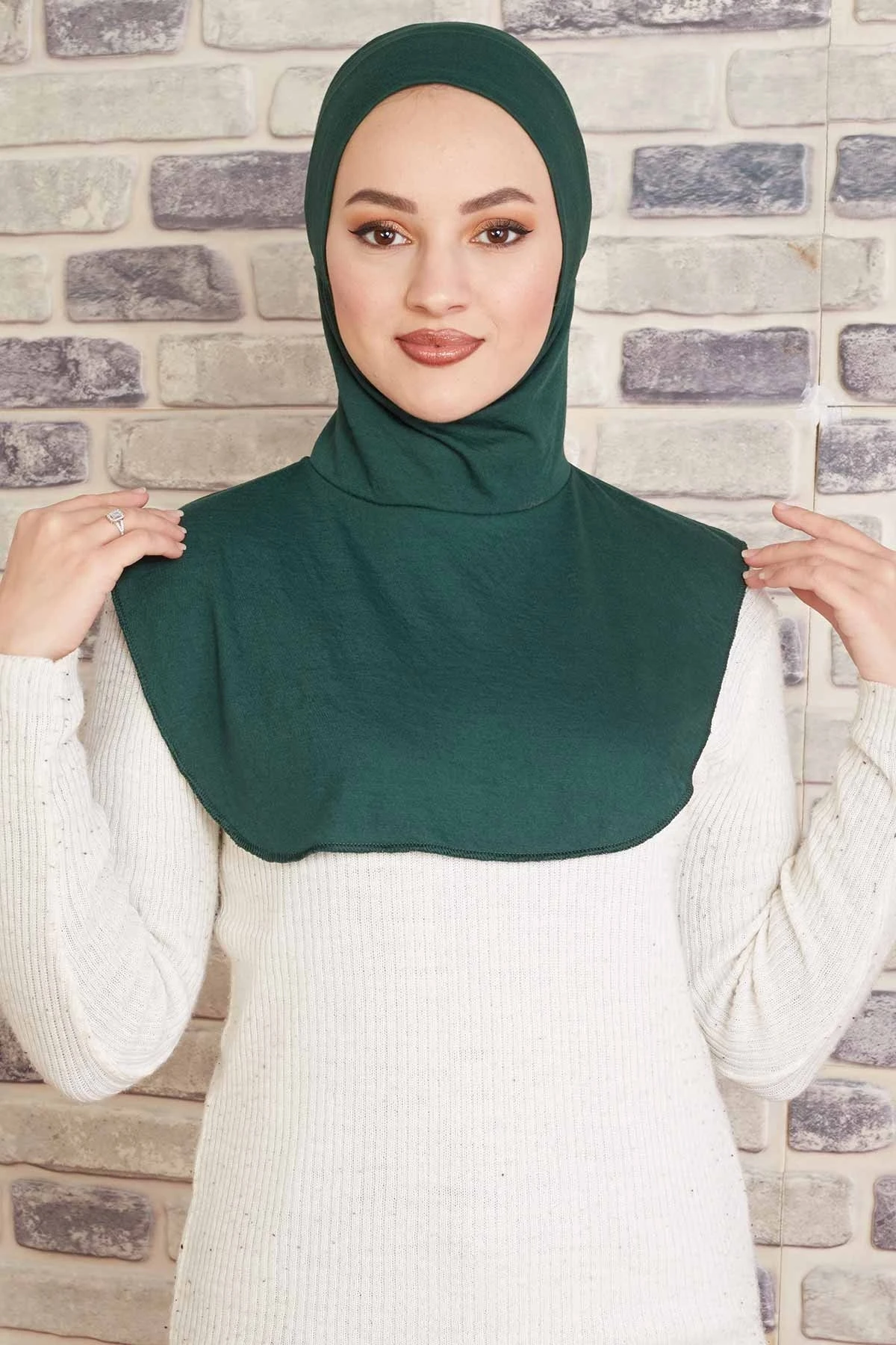 Instant Hijab Bathing Cap-Emerald Winter Autumn 2021 Muslim Women Hijab headscarf Islamic Turkey