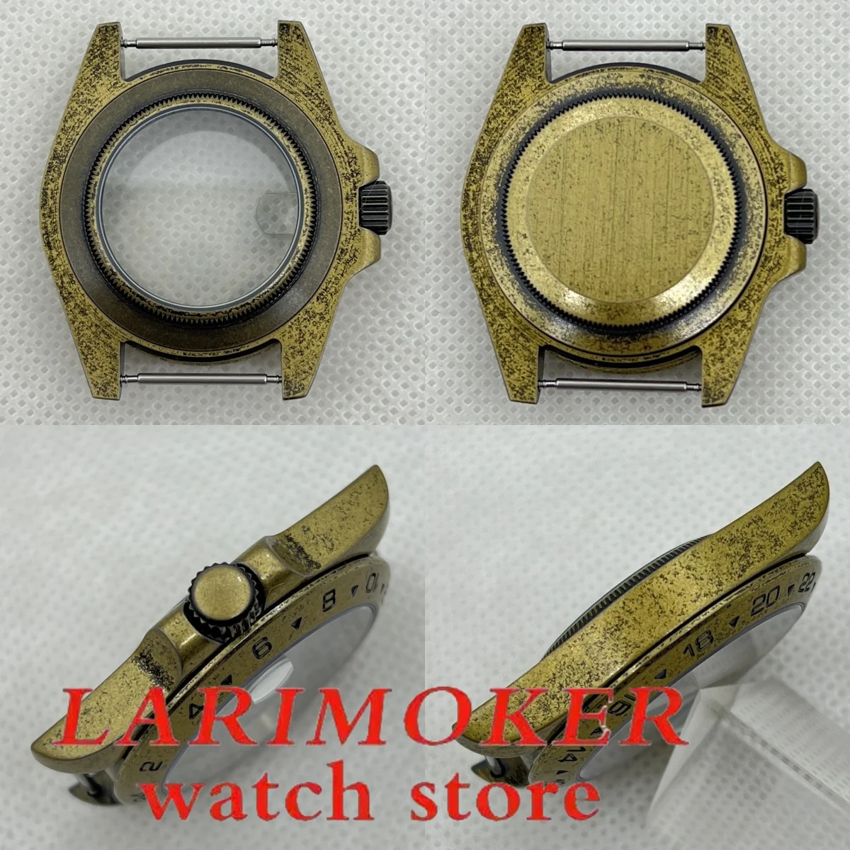 NH35 Retro Bronze 40 mm Gehäuse 24 Stunden GMT Standardzeit Stahllünette Saphirglas NH34 NH35 NH36 NH38 39 ETA2824 PT5000 Uhrwerk