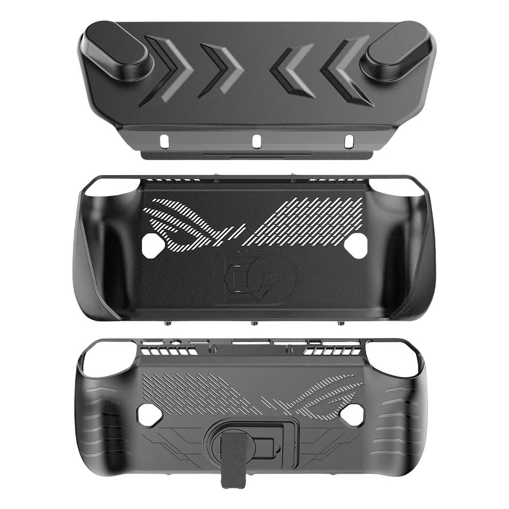 For Asus ROG Ally X TPU Protective Skin Case Shockproof with Stand Drop-proof Anti-Scratch All-round Protection Game Accessories