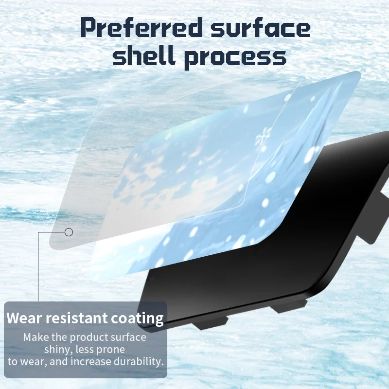 PS5 controller shell touchpad game controller cover replacement front cover handle suitable for BDM-010/020 Ice and Snow World