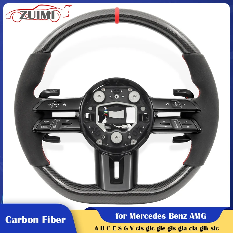 Carbon Car Steering Wheel with ACC for Mercedes-Benz AMG cls glc gle gls A C E G V Class W204 W205 W206 W213 W217 W221 W222 W223