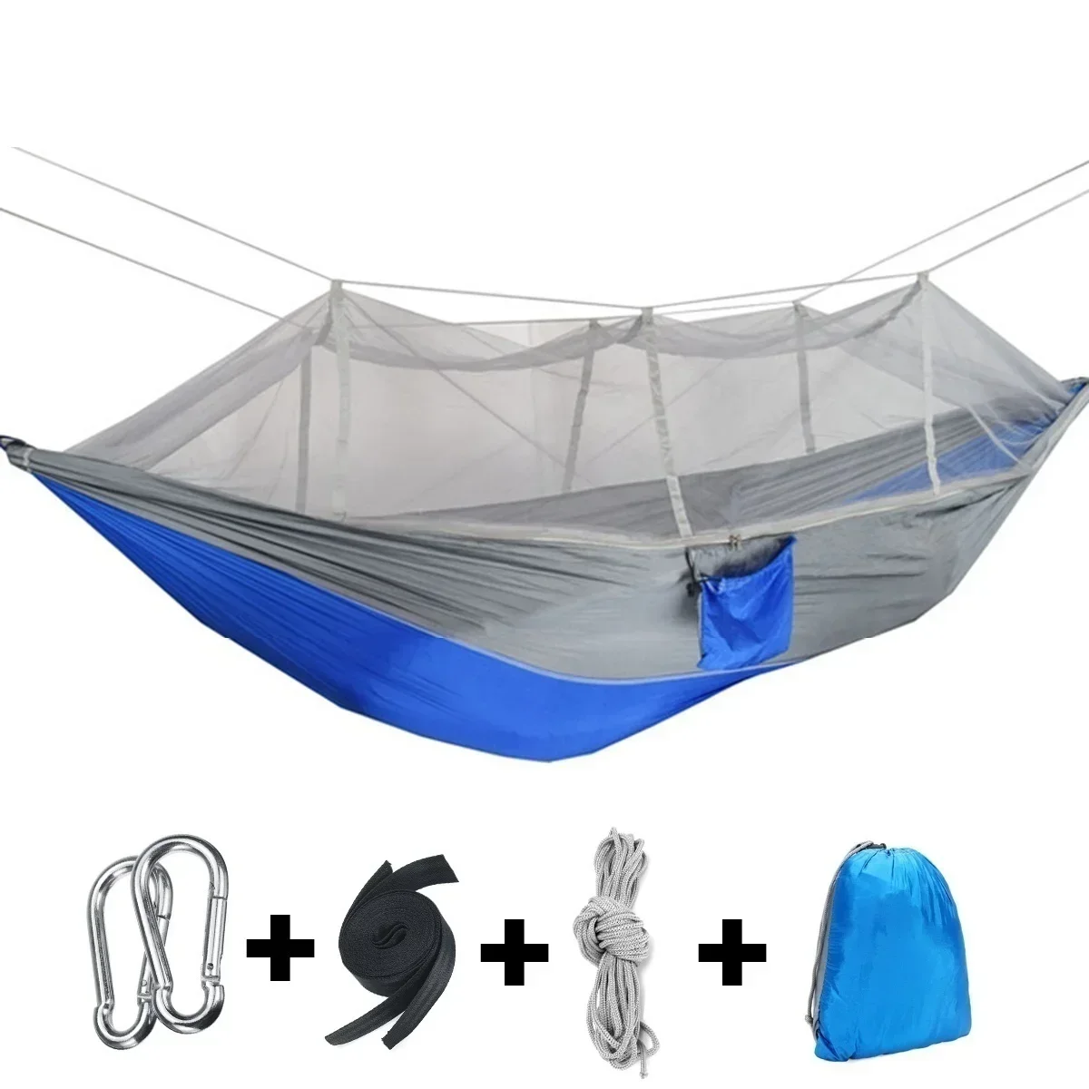 

Ultralight Parachute Hammock with Mosquito Net, Double Person Camping Leisure Hammock, Perfect for Outdoor Furniture Relaxation