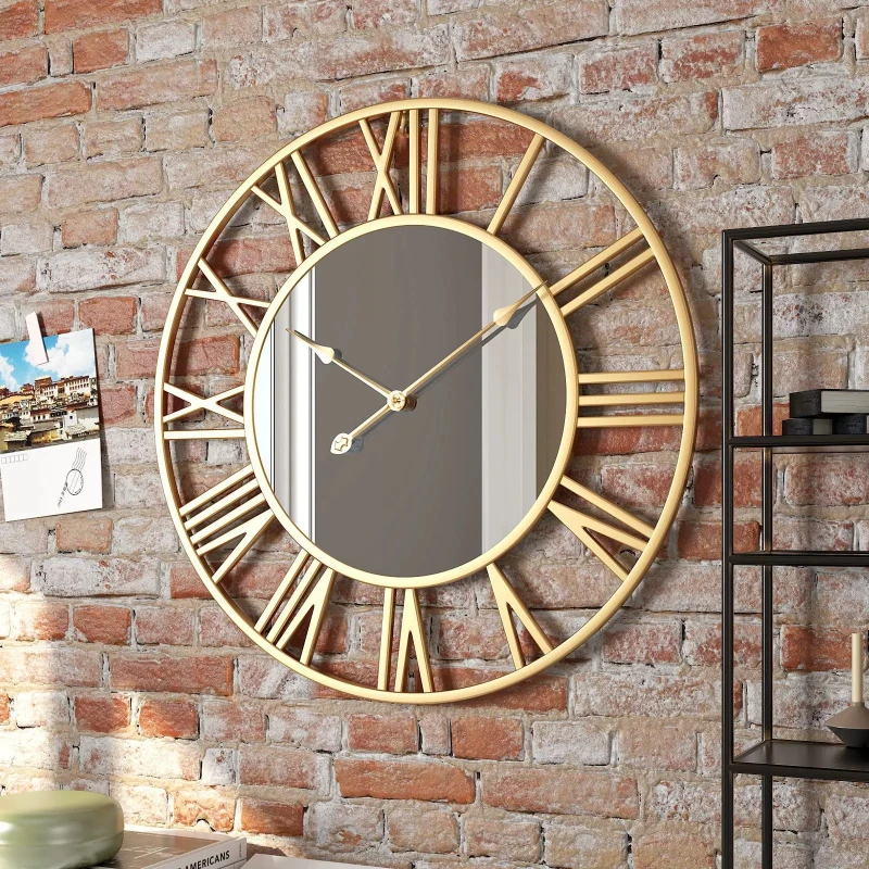Metal Nordic Style Wall Clock Fashion Upgrade Modern Aesthetic Digital Wall Clock Bedroom Relojes De Pared Home Decor Items