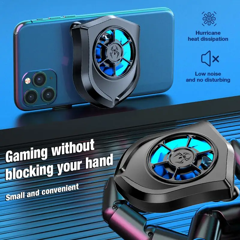 Universal Mobile Phone Suction Cup Coolers Refriger Cooling Radiator Gamings Phone Fan Holder ForPUBG Mobile Game Phone Cooling