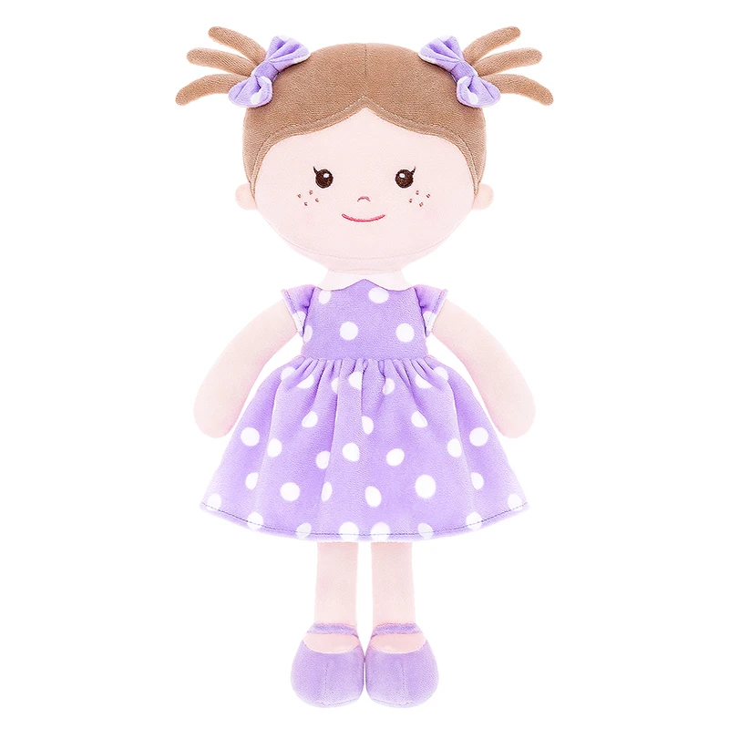 

Plush Baby Doll Baby Girl Gifts Milly Polka Dot Series for Baby's first Birthday Gift 30cm