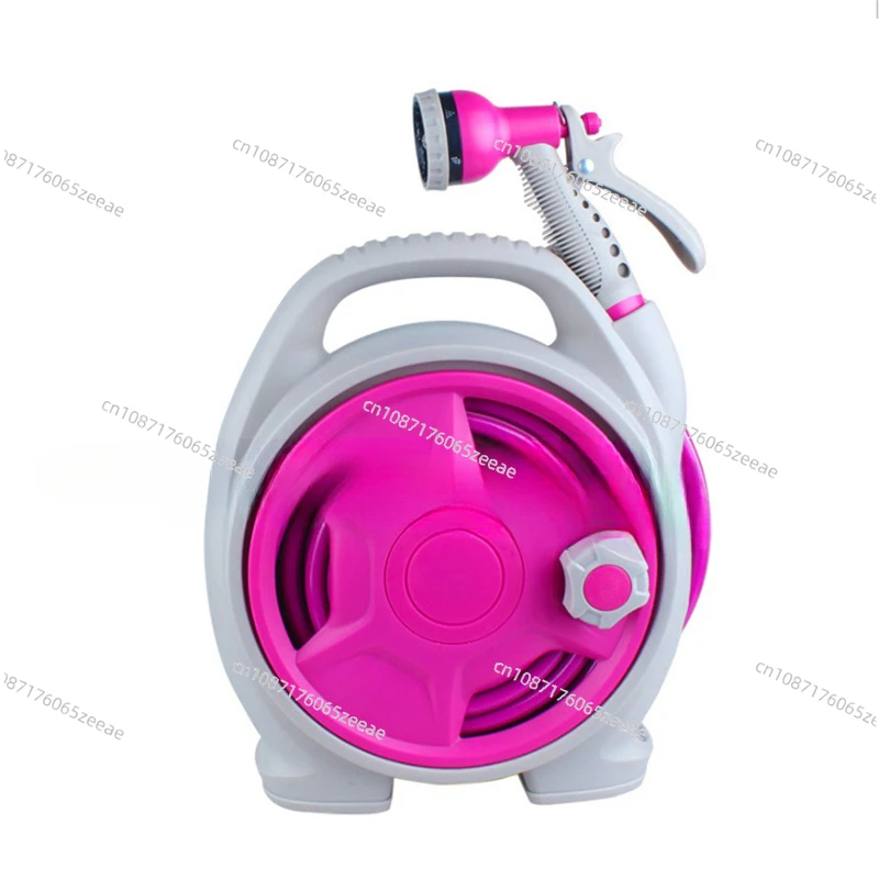 Mini Portable Retractable Garden Hose Reel Garden Hose Reel Box for Garden Watering Car Washing (15 METERS)