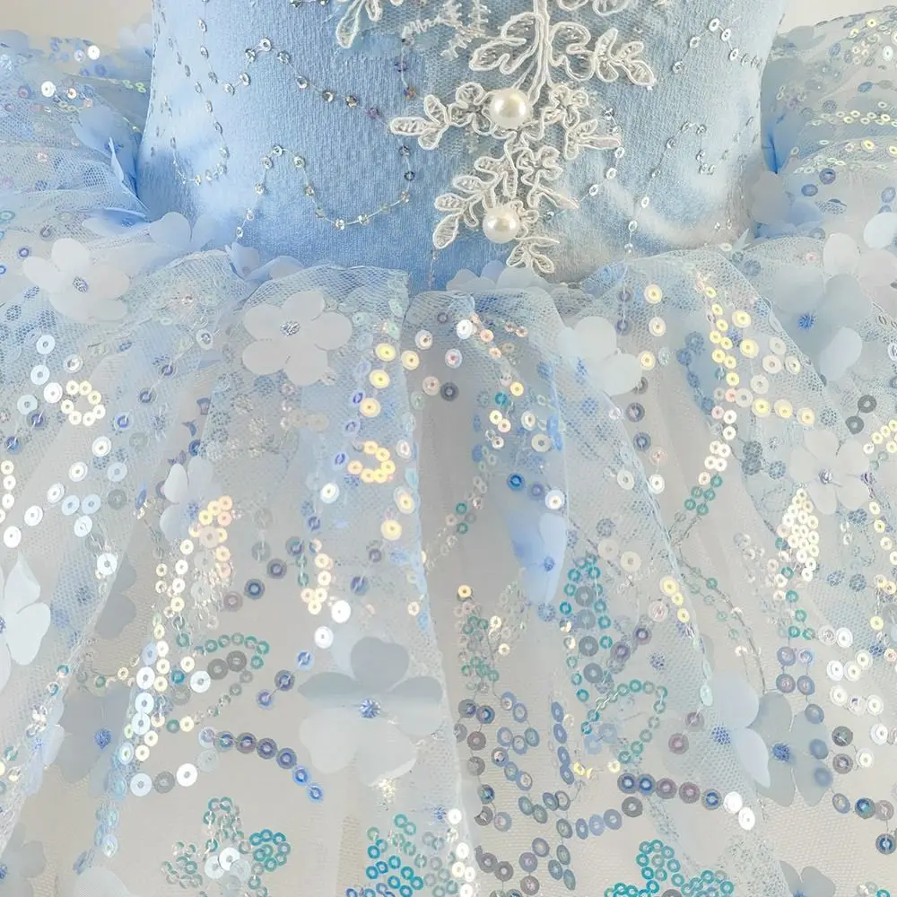 

Fashion Sequin Ballet Dress Pearl Modern Performance Clothes Party Dress Puffy Princess Dress Children