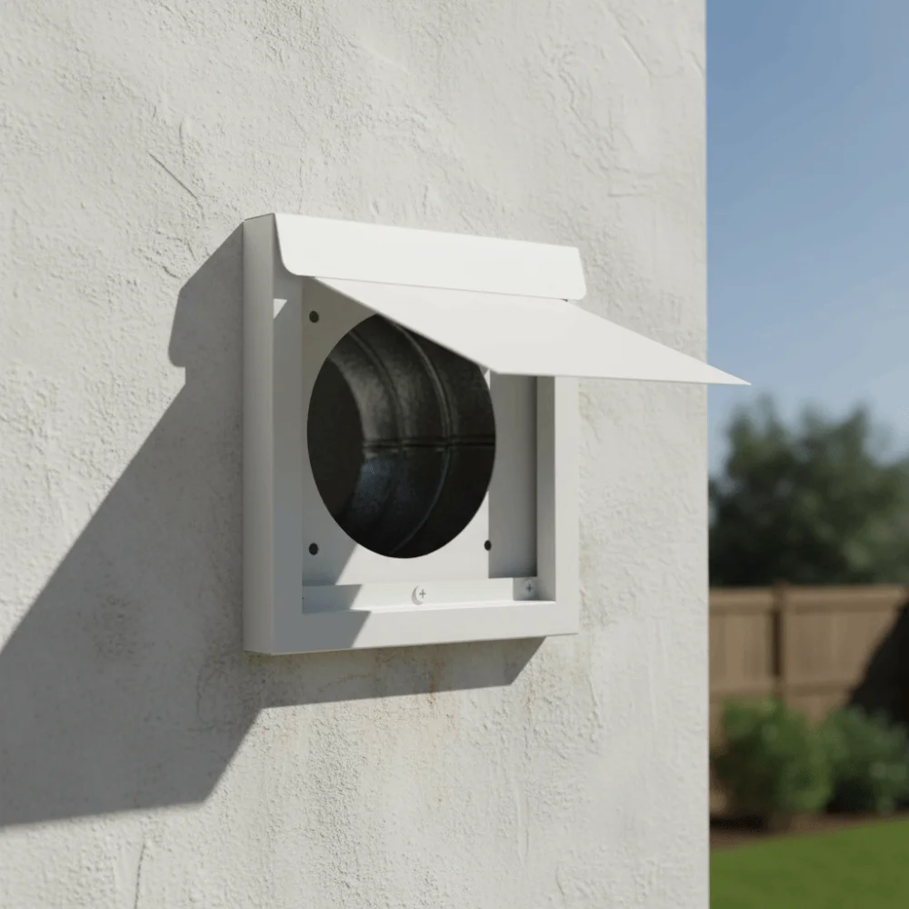 

Damper Design Dryer Ventilation Cover 4 Inch Size Metal Material Ventilation Appliance Designed Airflow Pest Prevention Damper