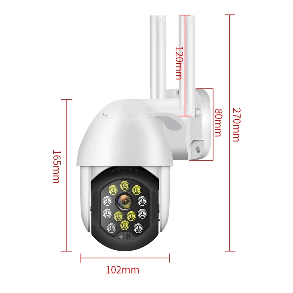 2mp 1080p ycc365 app cor cheia visão noturna sem fio wifi ip dome câmera ao ar livre inteligente segurança em casa cctv monitor do bebê