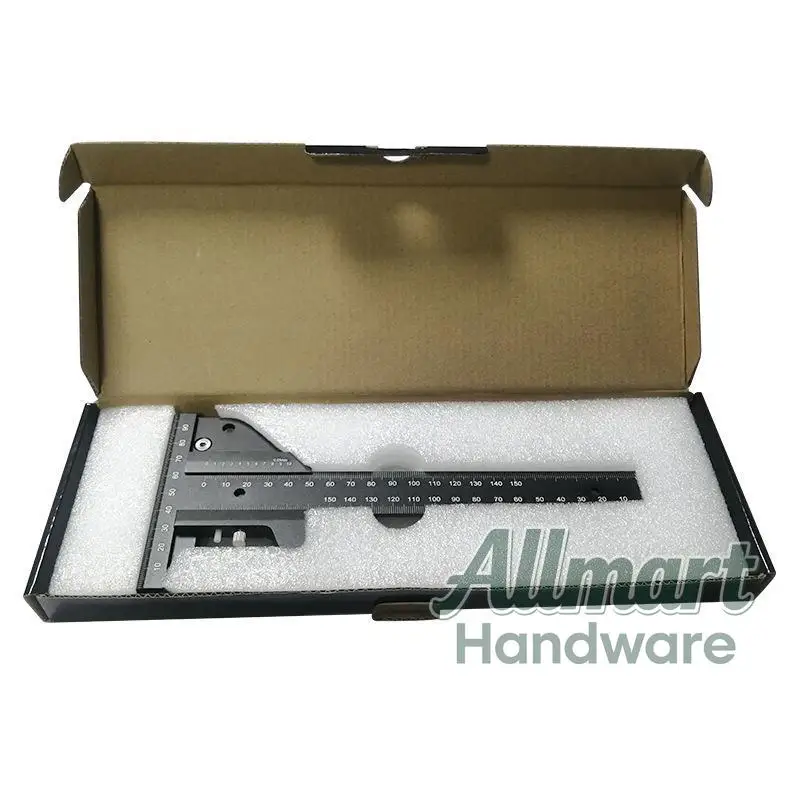 Woodworking Marking Ruler T-Square Woodworking Scriber Multi-Function Measuring Ruler Caliper High Precision Tool