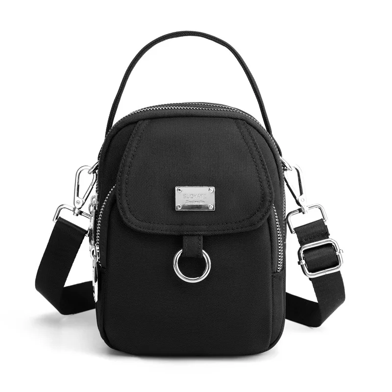 Mode 3 Schichten Frauen Minit asche hochwertige haltbare Stoff Mädchen kleine Umhängetasche hübschen Stil weibliche Mini Handtasche Handy tasche