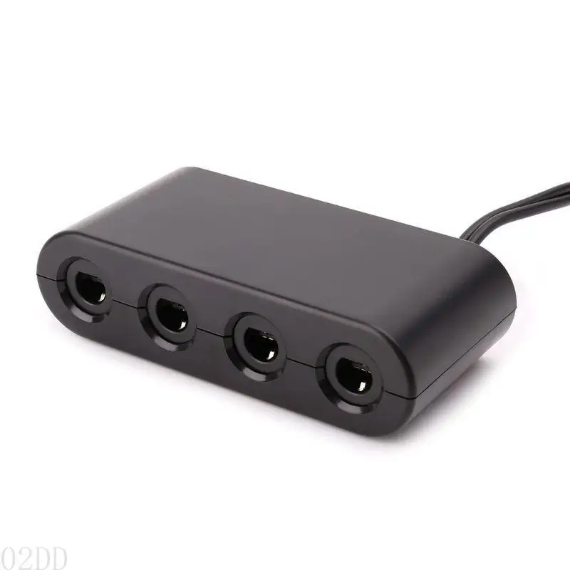 02dd Practical 4 Ports Converter voor Gamecube -controller USB -adapter voor Switch