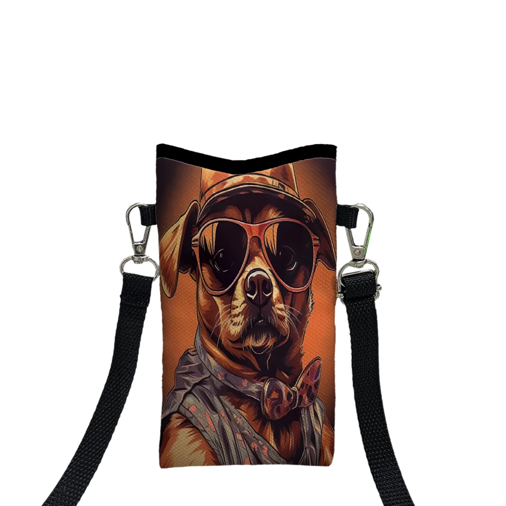 

Dogs Crossbody BagPrint Phone Wallet WithAdjustableShoulder Strap Unisex Design for Daily Use,Travel5.23