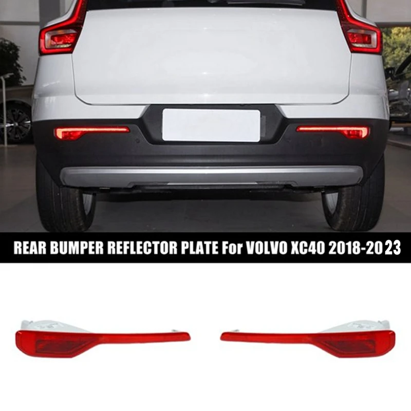 

Car Rear Bumper Light Housing Without Bulbs Bumper Reflector Plate 31656865 31656866 For Volvo XC40 2018-2023