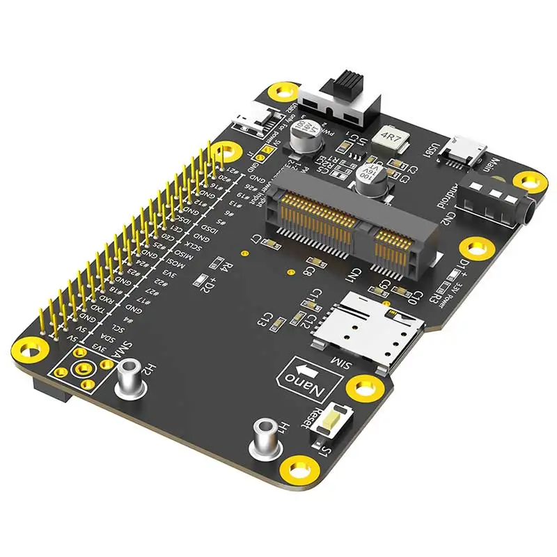 Raspberry Pi 3G/4G /lte หมวก MINI PCIE โมดูลขยาย40GPIO สำหรับ Samsung artik/asus Rock64/tinker/latte PANDA