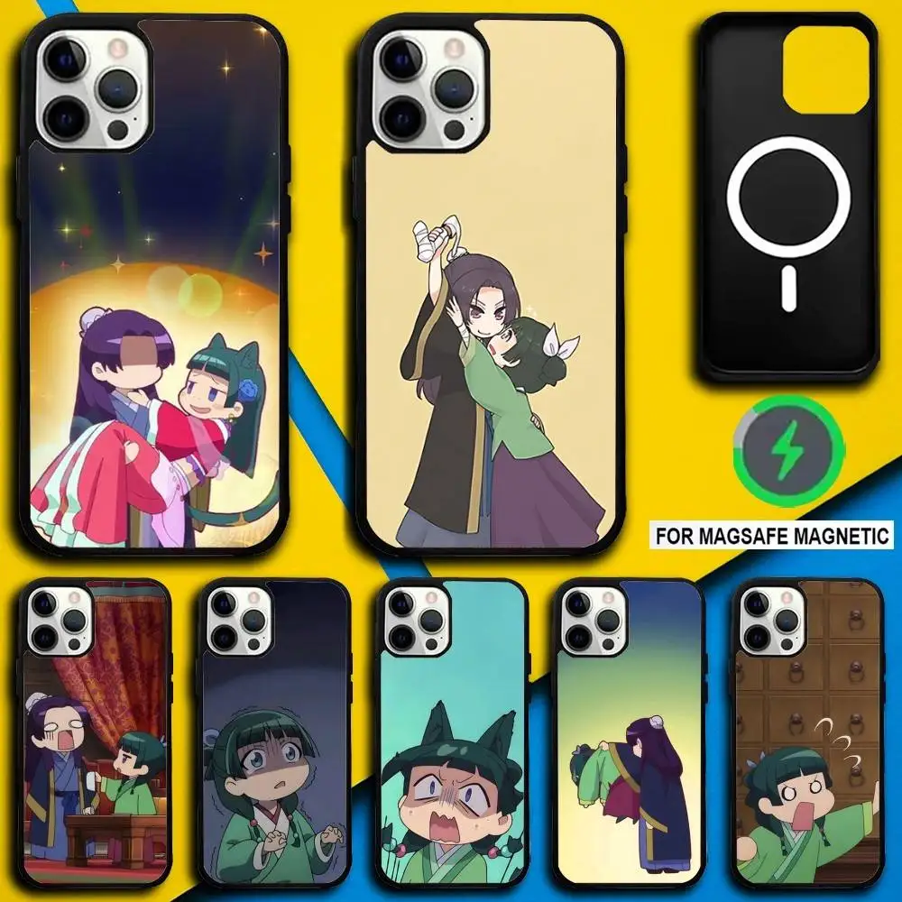 

A-Apothecary Cute Maomao Phone Case For iPhone 16,15,14,13,12,11,Pro,Max,Plus,Mini,SE4,E Magnetic Magsafe Wireless Charging