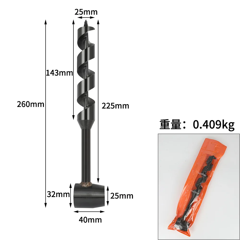 Imagem -04 - Portátil Manual Sobrevivência Broca Auger Chave Broca de Mão Aço Carbono Self-tapping Sobrevivência Ferramenta de Perfuração de Madeira