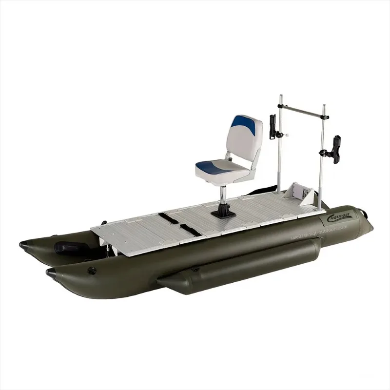 Small custom pontoon inflatable fishing 2 person aluminum pontoon
